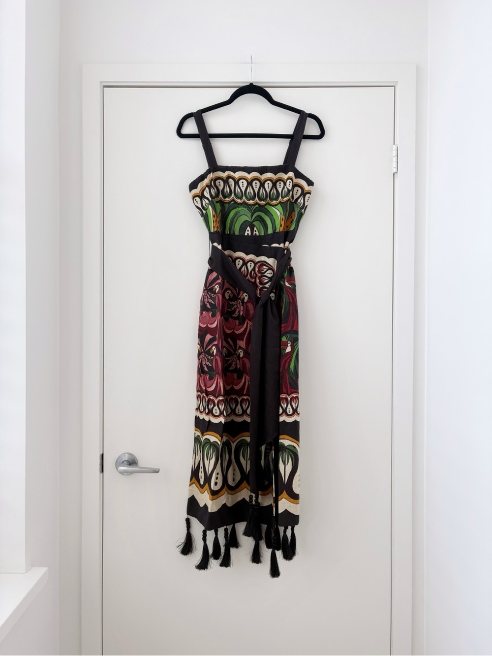 NWOT Farm Rio Off-White Coconut Tree Flow Lenzing™ Ecovero™ Euroflax™ Dress S - Picture 2 of 16